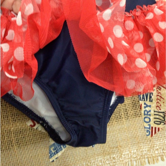 Disney Girls Minnie Mouse Swimsuit Size 4T ~ Excellent 🏖️⛱️🏝️ - Picture 2 of 16
